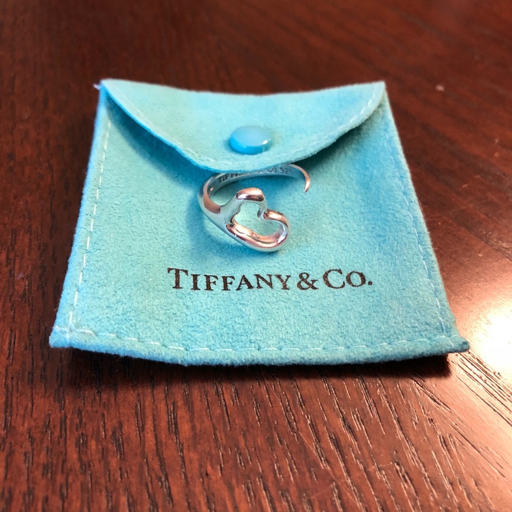 Tiffany & Co. Elsa Peretti Open Heart Ring SS